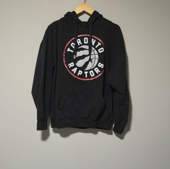 Toronto Raptors NBA Mens Black Hoodie Medium - Polyester and Cotton - Picture 1 of 4